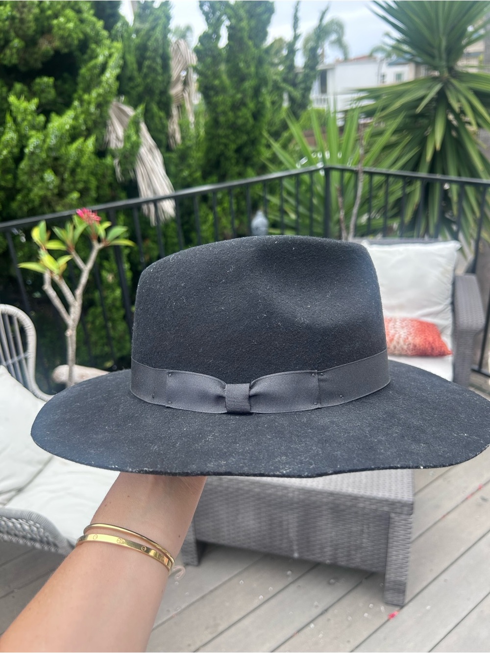 Lack of Color Black Felt Fedora Hat